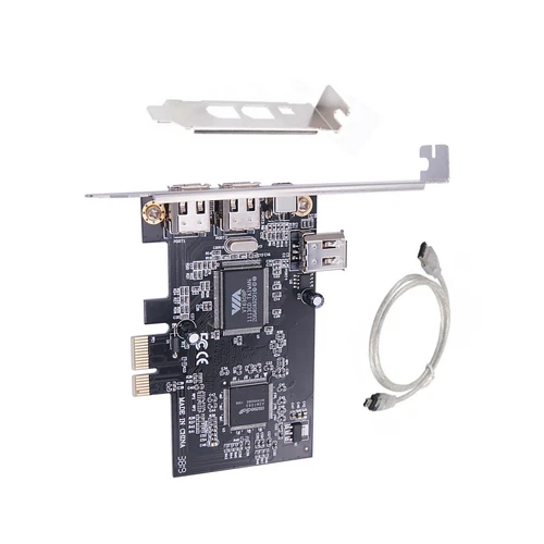 PCI-e 1X to External IEEE 1394 4 Ports (3x6Pin + 1x4Pin ) Firewire Card Adapter