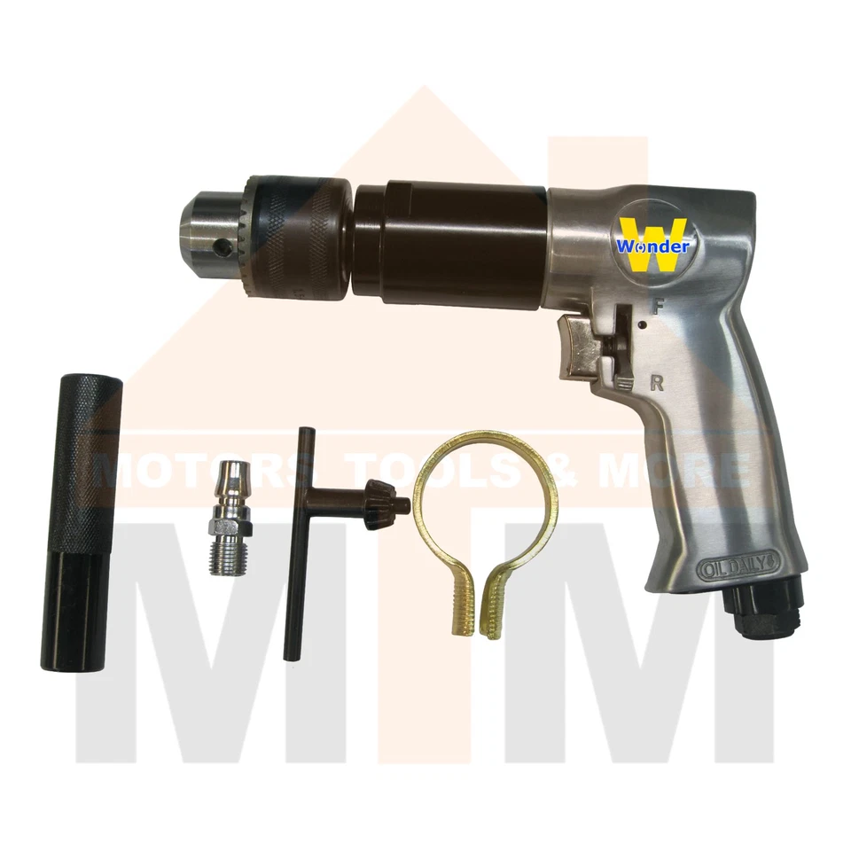 1/2" Air Drill Reversible Pneumatic Professional Workshop Trade Quality - image 3 of 4