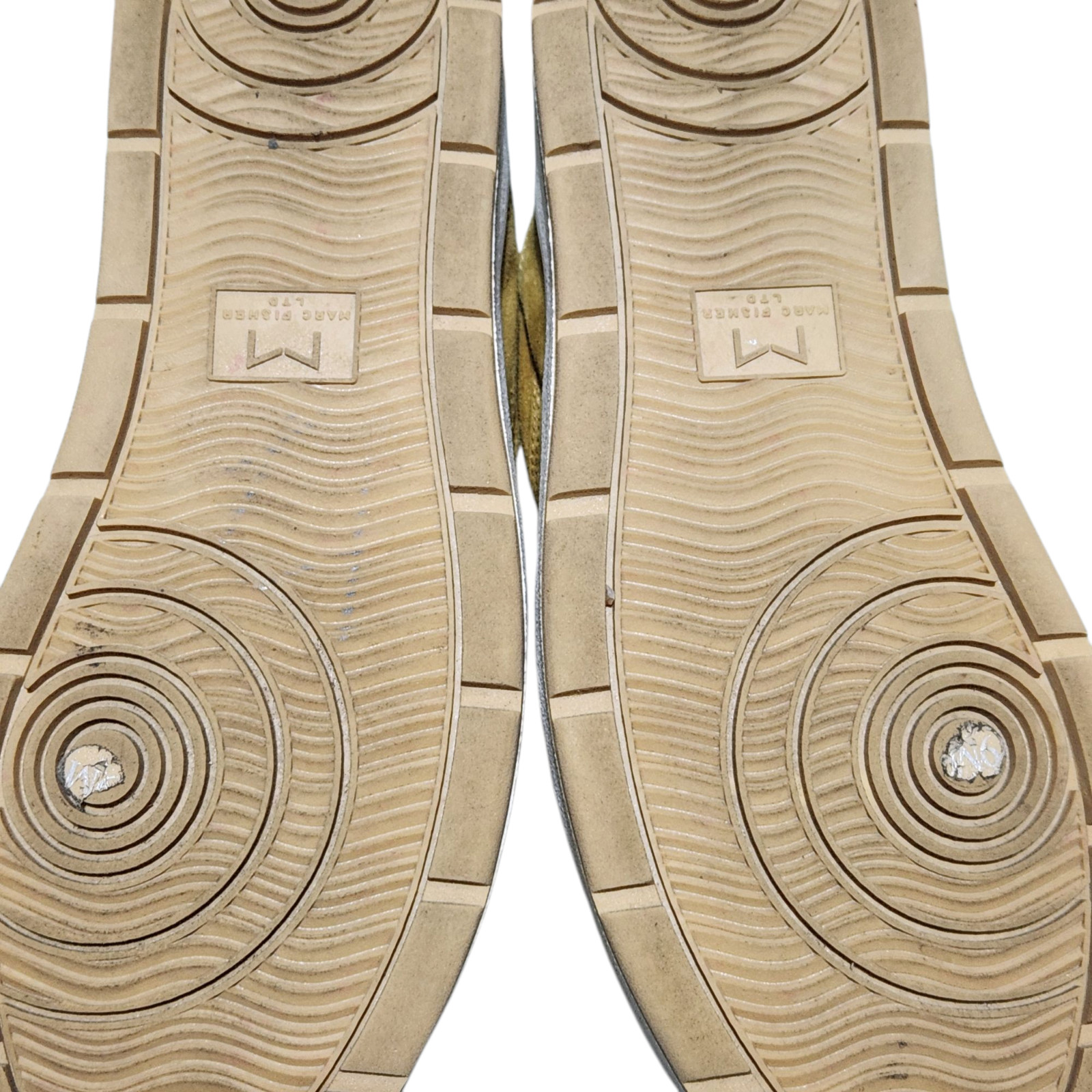 Marc Fisher Maite Platform Sneaker Women's 9 Tan Suede Lace Up Rubber