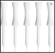 Zivisk Bamboo Golf Tees 3-1/4 inch 100 Count Wooden Tall Step Down Castle Tee