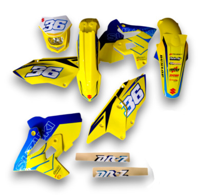 Plastics + Graphics + Headlight for Suzuki DRZ400 1999-2024 Polisport RESTYLE