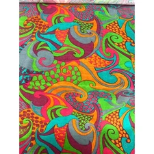 Cohama Fabric Colorful Retro Anitra Pattern Upholstery Vintage By The Yard