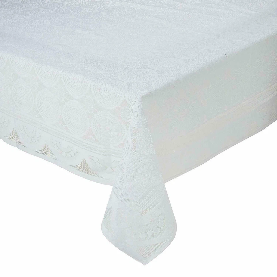 Circle Design Cotton 6 Seater Dining Table Cover AU - Image 2 of 3