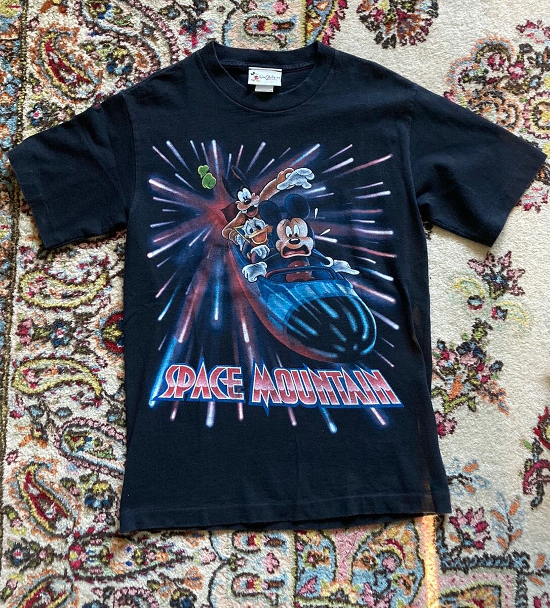 Vintage 1990s Disneyland Space Mountain Front and Back T Vintage 1990s Disneyland Space Mountain Front and Back T