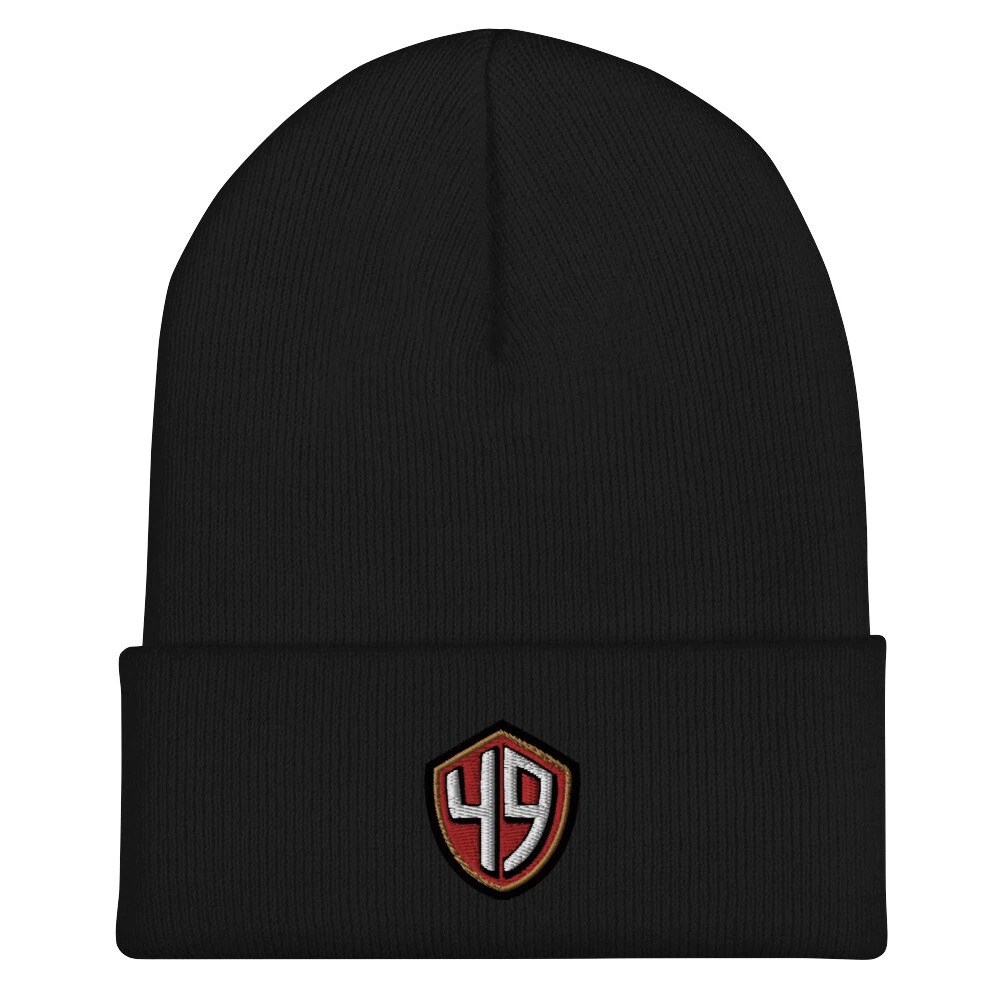 San Francisco 49ers Retro Minimalist Design Embroidered Football Cuffed Beanie
