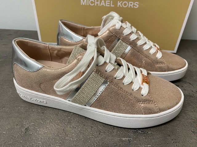 michael kors rose gold sneakers
