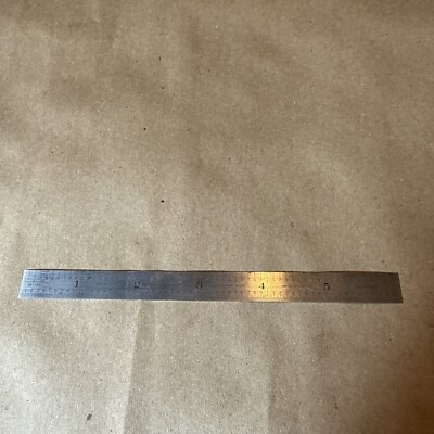 The Lufkin Rule Co Model 2103R 6'' x 1/2'' Machinists Ruler