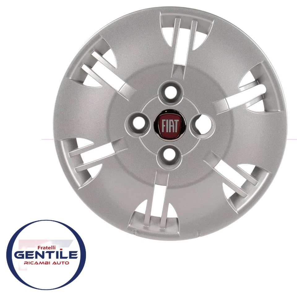 Tapacubos rueda 13 tapacubos tapacubos rueda roja 4 piezas Fiat Panda 169 Foto 2 de 4