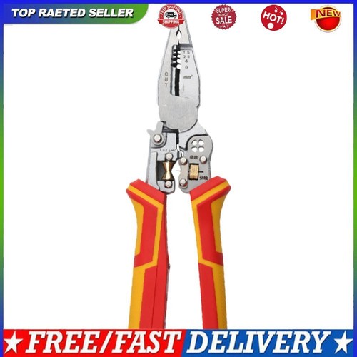 9-In-1 Wire Crimping Plier with Electricity Measurement Electrician Cable Cutter