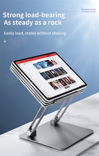 Aluminum Tablet Stand Holder Adjustable Phone Desktop Riser for Office Home - Picture 7 of 11