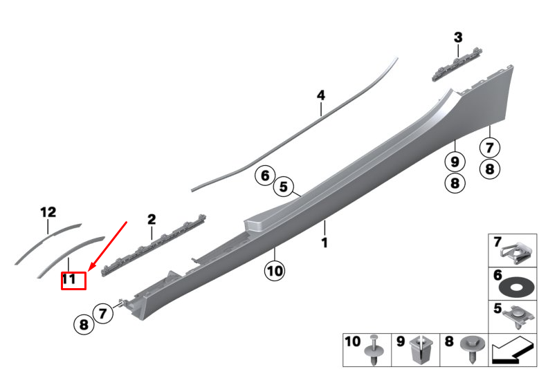 NOUVEAU PASSAGE DE ROUE DROIT BMW Z4 ROADSTER E89 51777318570 ORIGINAL