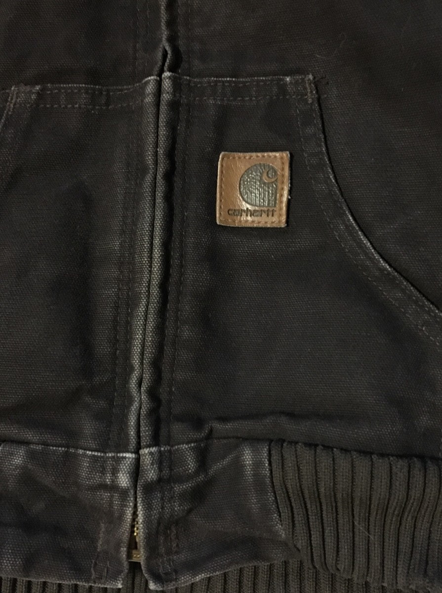 Vtg 90s Carhartt Boys Hooded Canvas Jacket XS 4/5 Hiking Vtg 90s Carhartt Boys Hooded Canvas Jacket XS 4/5 Hiking