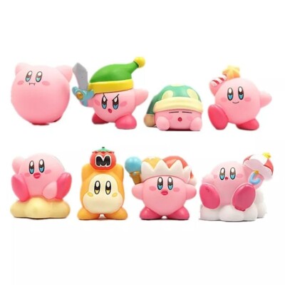 8 Pcs Set Anime 2.5'' Kirby PVC Action Figure Doll Collection Model Toys Gift