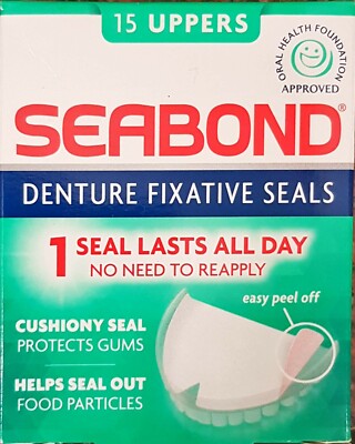 Seabond Zahnfleisch Zahnersatz Fixierversiegelungen - 15 Original Oberteile 