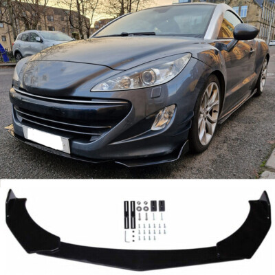 Gloss Black Lower Front Bumper Lip Splitter Spoiler Body Kit For Peugeot 208 RCZ