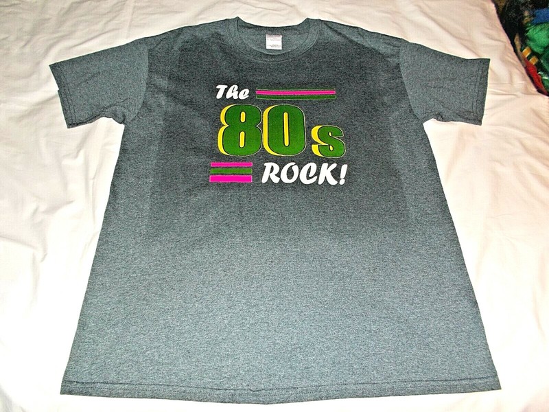 The 80's Rock! Gray Shirt Adult Extra Large XL NWOT New