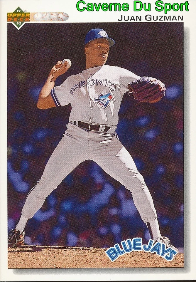 625 JUAN GUZMAN TORONTO BLUE JAYS BASEBALL CARD UPPER DECK 1992 - Photo 1/1
