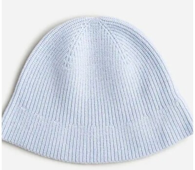 J Crew Wool Blend Knit Bucket Hat Light Blue | eBay display picture 3