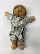 Vintage Cabbage Patch Kid Doll Blonde Hair Green Eyes Two Dimples