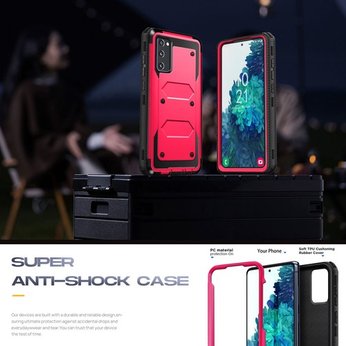Für Samsung Galaxy S20 FE 5G Dual Layer Robuste Handyhülle Cover + Hartglas - Bild 11 von 57