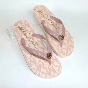 mk flip flops pink