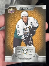 Teemu Selanne - 2023-24 Upper Deck Engrained Legends #80 Oak /299 Ducks HOF