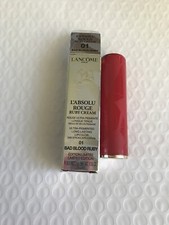 Lancome L'absolu Rouge Ruby Cream RED Lipstick  01 Bad Blood Ruby New Boxed