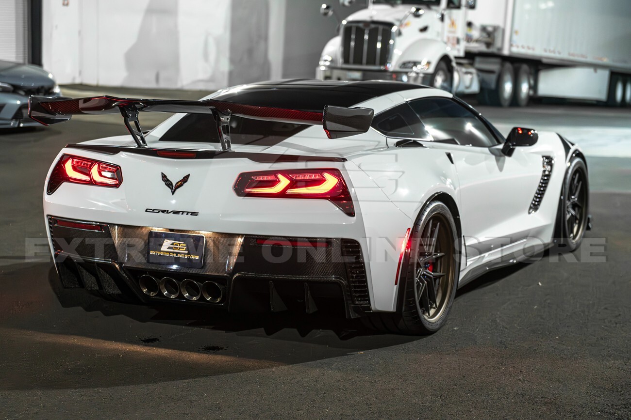 C7 Rear Sequential For 14-19 Corvette C7 Sequential Signal C8 Style LED Smoke Lens Rear ...