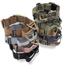 1.5" Width Tactical Dog Collar HEAVY DUTY Military Training Handle M, L, XL, XXL