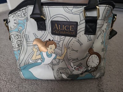 Alice In Wonderland Loungefly Disney Handbag purse hot topic white rabbit  - Main Image