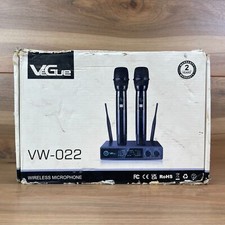 Vegue VW-022 Dual Professional Wireless Microphone Dynamic Handheld w/ Receiver