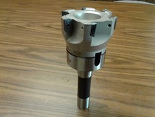 3" 90 degree indexable face shell mill,face milling cutter APKT w.R8 arbor