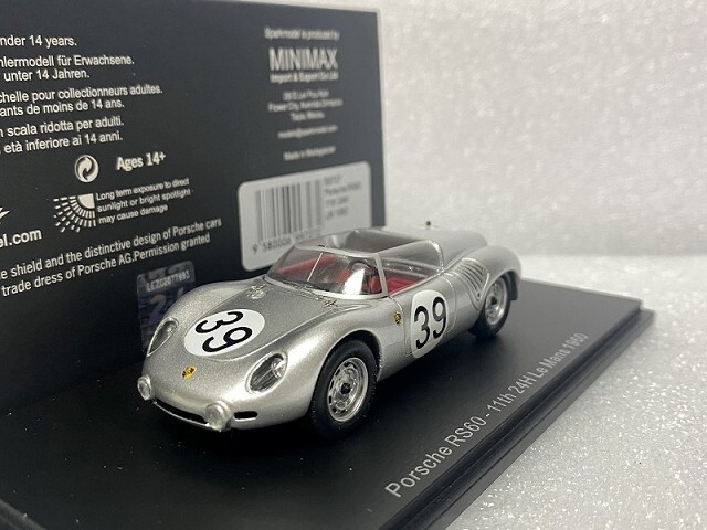 Spark 1/43 Porsche RS60 Le Mans 1960 24 Hours Model S9731