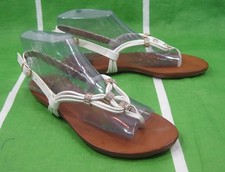 new Summer white Rhinestone Shoes Back Strap Shoes Sandals women Size 5.5