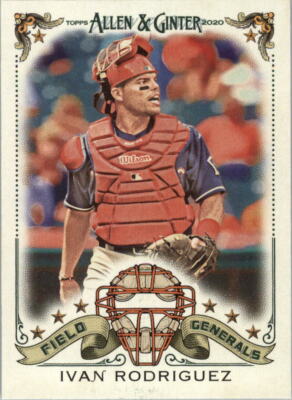 2020 Topps Allen and Ginter Field Generals #FG16 Ivan Rodriguez