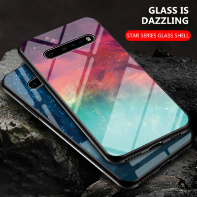For LG V60 ThinQ 5G, Fashion Hybrid Armor Space Tempered Glass Shell Case Cover