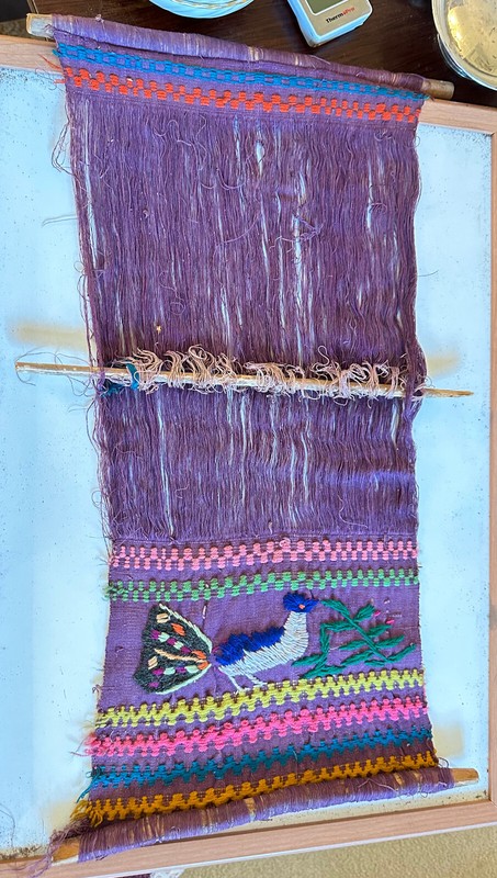 Hand Woven Wall Hanging Tapestry ~ Made in Ecuador ~22 1/2" x 9 1/2"
