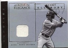 JACOBY ELLSBURY 2007 TRISTAR ELEGANCE ROOKIE WORN JERSEY