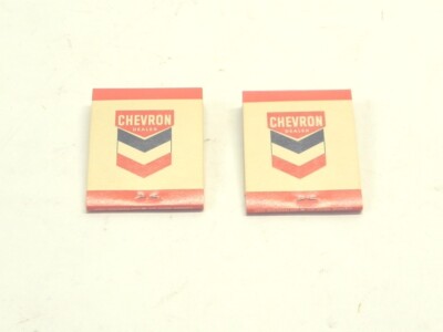 VINTAGE LOT OF 2 CHEVRON CASAS ADOBES DROTAR BROS. ARIZONA DEALER MATCHBOOK FULL
