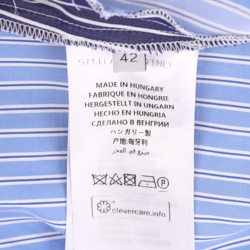 Stella McCartney Circle-Print Striped Cotton Shirt Dress - Picture 7 of 10