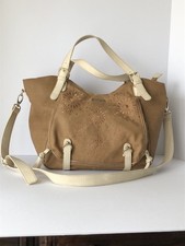Borsa a tracolla Rotterdam "Desigual" marrone e bianca