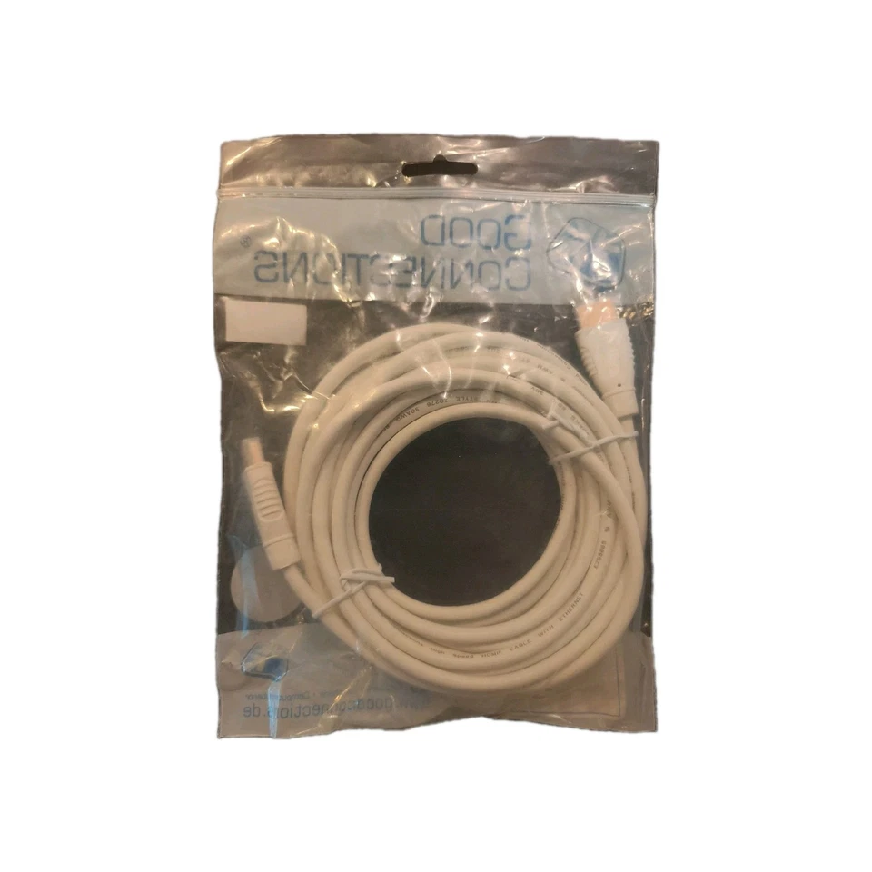 HDMI-Kabel In Weiss mit Ethernet 5 m weiß Good Connections HDMI HIGH SPEED  - Bild 2 von 2