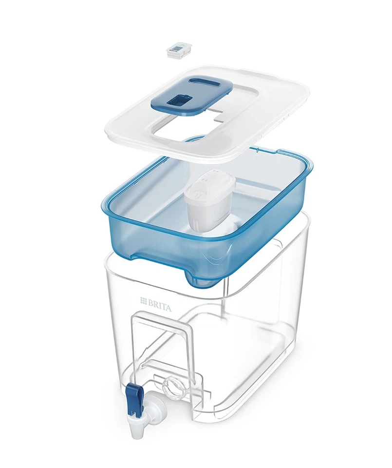 BRITA Water Filter Flow Cask 8.2L (Soft Blue) for families reduce PFAS in water - image 3 of 4