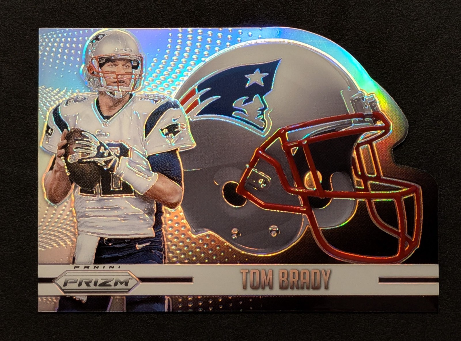 2015 Panini Prizm Tom Brady #H1 Helmets Silver Prizm SP Patriots 