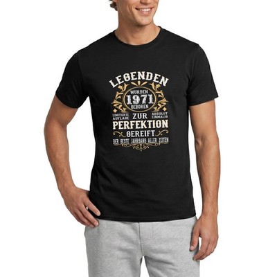 1971 50. Geburtstag Legende Zur Perfektion Gereift Männer T-Shirt