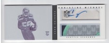 2013 Panini Playbook Christine Michael Rookie Patch Autograph Printing Plate 1/1