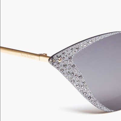 GUCCI SUNGLASSES GG0898S HOLLYWOOD FOREVER CRYSTAL CAT EYE  display picture 3