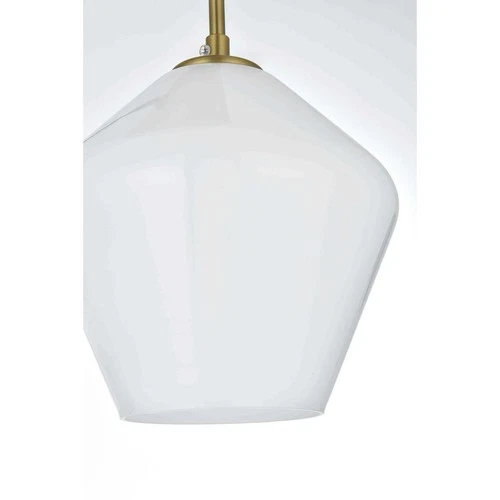 Living District LD2269SG Gene 3 Light 17 inch Satin Gold Pendant Ceiling Light - Picture 4 of 10
