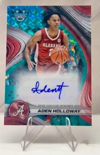 2024-25 Bowman's Best U Aden Holloway Auto Teal Geo Refractor #/15 Alabama 🔴🐘