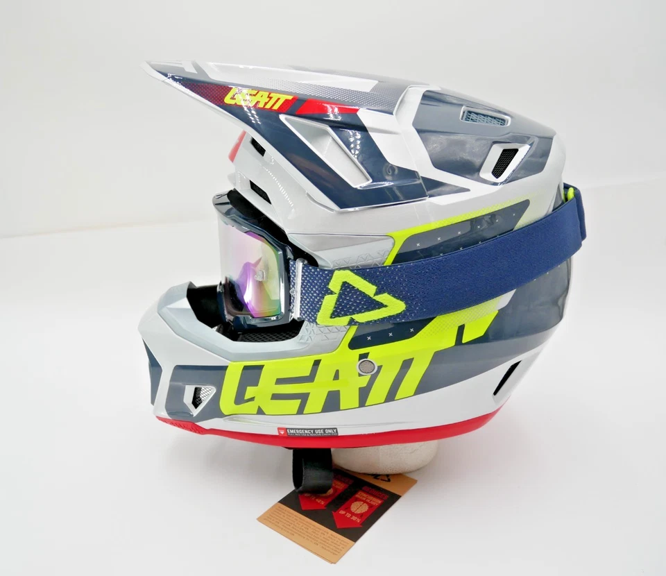 Kit Casco Leatt Moto 7.5 V25 con Gafas Acero Gris/Negro Talla Grande - 1025100383 Foto 3 de 4